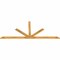 Ekena Millwork Saratoga Rough Sawn Timber Gable Bracket, Western Red Cedar, 108"W x 45"H x 2"D x 4"F, 10/12 Pitch GBW108X45X0204SAR00RWR - alternate 4
